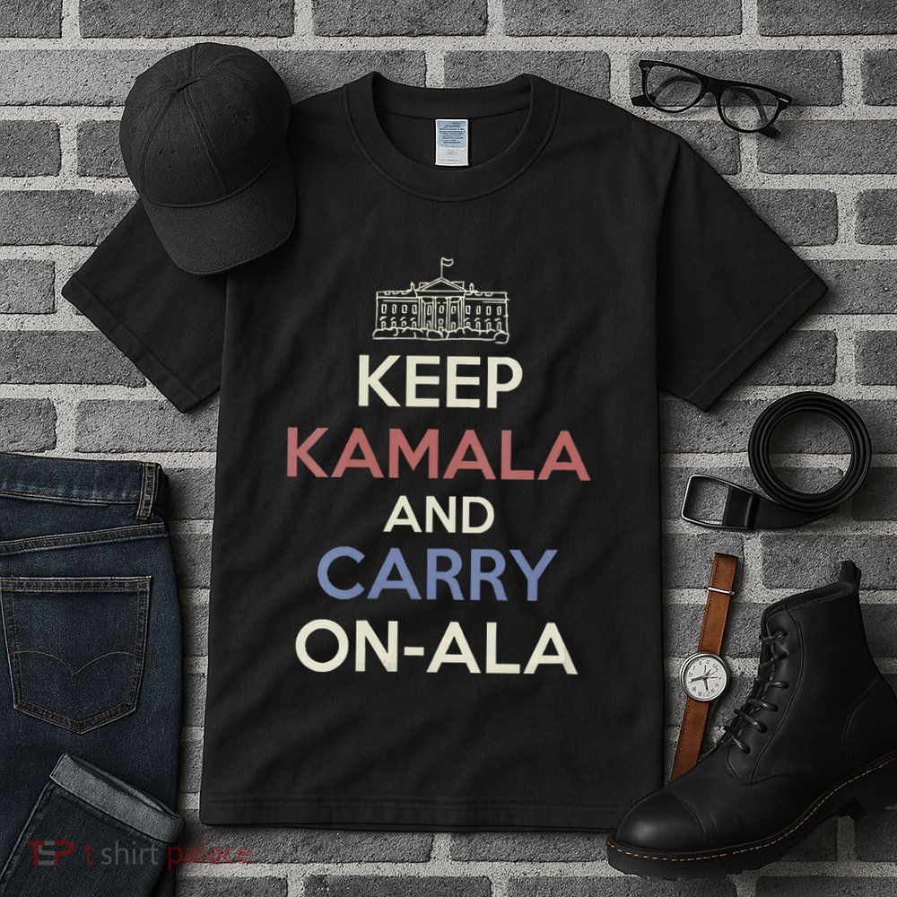 Keep Kamala And Carry Onala Funny Parody Political Poster Tall T-Shirt