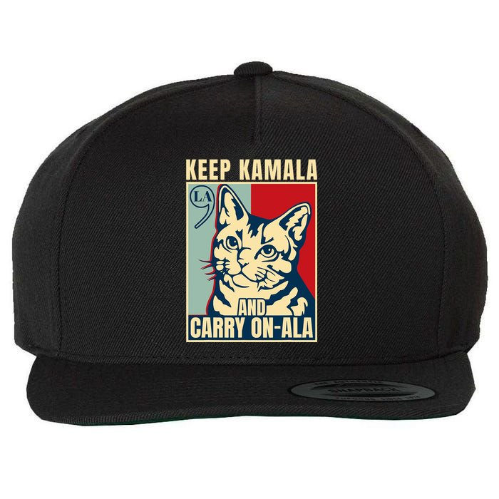 Keep Kamala And Carry On A La Wool Snapback Cap