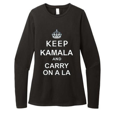 Keep Kamala And Carry On A La Womens CVC Long Sleeve Shirt