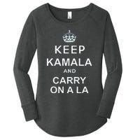 Keep Kamala And Carry On A La Women's Perfect Tri Tunic Long Sleeve Shirt