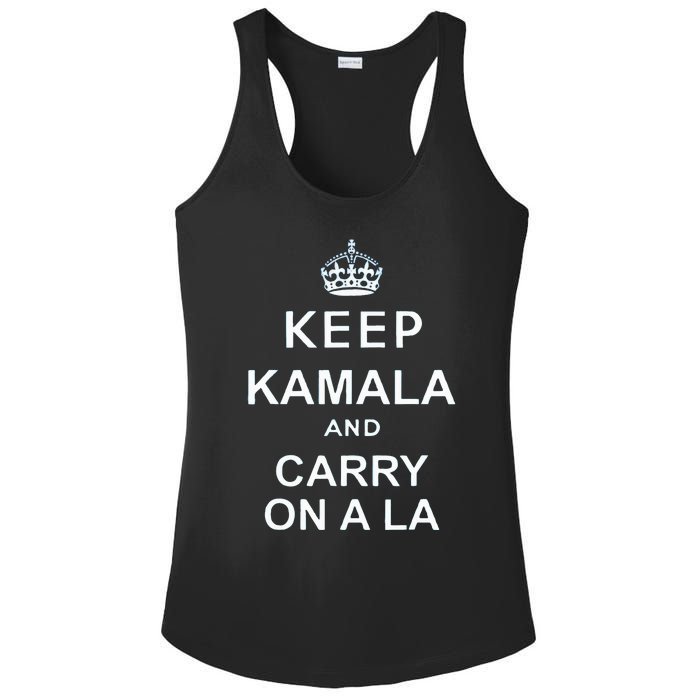 Keep Kamala And Carry On A La Ladies PosiCharge Competitor Racerback Tank