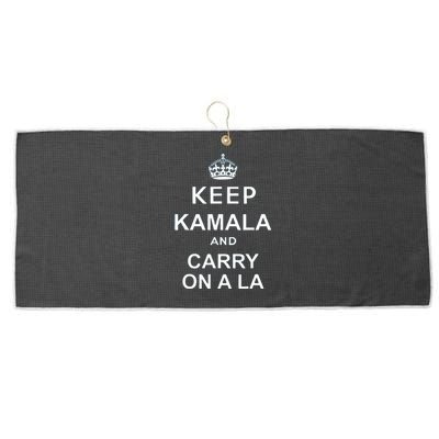 Keep Kamala And Carry On A La Large Microfiber Waffle Golf Towel