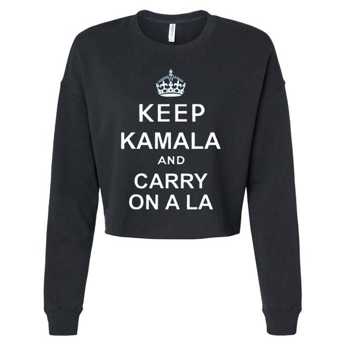 Keep Kamala And Carry On A La Cropped Pullover Crew