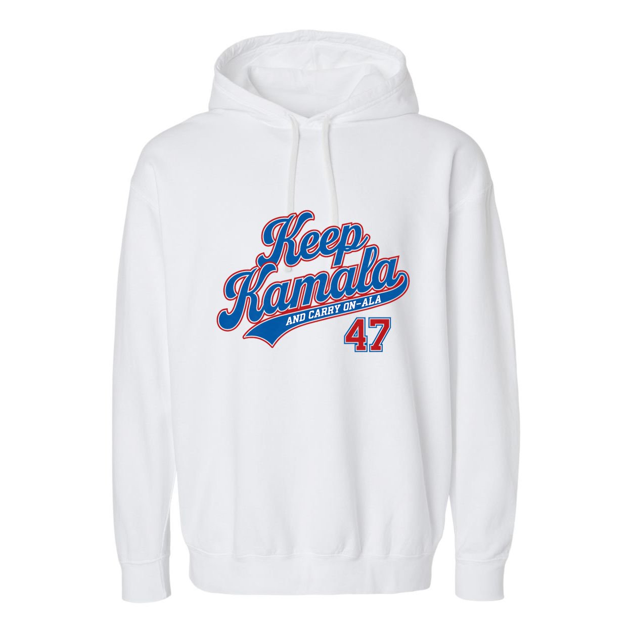 Keep Kamala And Carry On Ala Garment-Dyed Fleece Hoodie