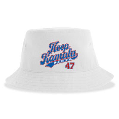 Keep Kamala And Carry On Ala Sustainable Bucket Hat