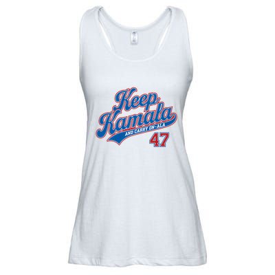Keep Kamala And Carry On Ala Ladies Essential Flowy Tank