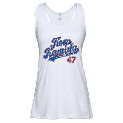 Keep Kamala And Carry On Ala Ladies Essential Flowy Tank