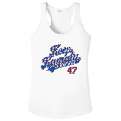 Keep Kamala And Carry On Ala Ladies PosiCharge Competitor Racerback Tank