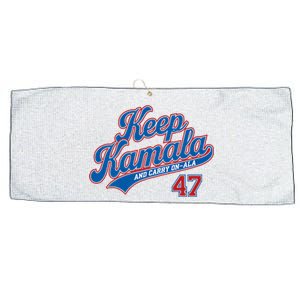 Keep Kamala And Carry On Ala Large Microfiber Waffle Golf Towel