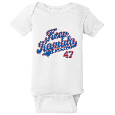 Keep Kamala And Carry On Ala Baby Bodysuit