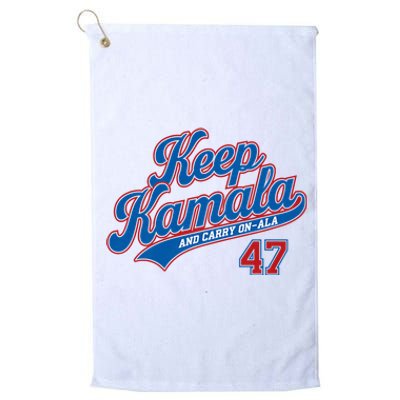 Keep Kamala And Carry On Ala Platinum Collection Golf Towel