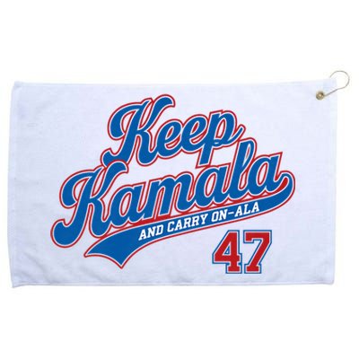 Keep Kamala And Carry On Ala Grommeted Golf Towel