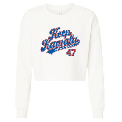 Keep Kamala And Carry On Ala Cropped Pullover Crew