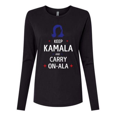 Keep Kamala And Carry On Ala Womens Cotton Relaxed Long Sleeve T-Shirt