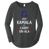 Keep Kamala And Carry On Ala Women's Perfect Tri Tunic Long Sleeve Shirt