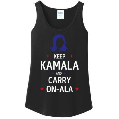 Keep Kamala And Carry On Ala Ladies Essential Tank