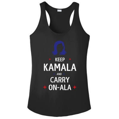 Keep Kamala And Carry On Ala Ladies PosiCharge Competitor Racerback Tank