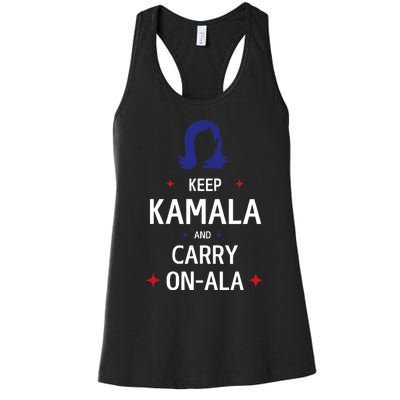 Keep Kamala And Carry On Ala Women's Racerback Tank