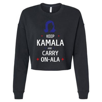 Keep Kamala And Carry On Ala Cropped Pullover Crew