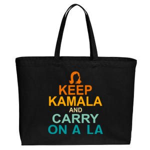 Keep Kamala And Carry On Ala Cotton Canvas Jumbo Tote