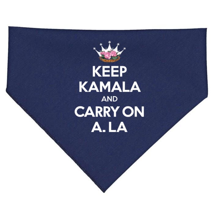 Keep Kamala And Carry On Ala USA-Made Doggie Bandana