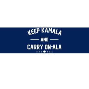 Keep Kamala And Carry On Ala Bumper Sticker