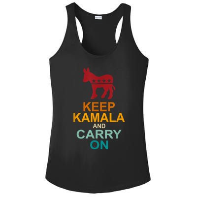 Keep Kamala And Carry On Vintage Design Ladies PosiCharge Competitor Racerback Tank