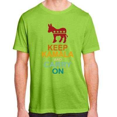 Keep Kamala And Carry On Vintage Design Adult ChromaSoft Performance T-Shirt