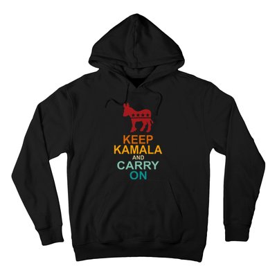 Keep Kamala And Carry On Vintage Design Hoodie