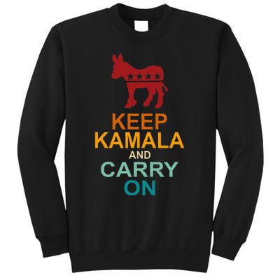 Keep Kamala And Carry On Vintage Design Sweatshirt