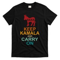 Keep Kamala And Carry On Vintage Design T-Shirt