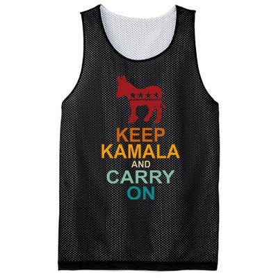 Keep Kamala And Carry On Vintage Design Mesh Reversible Basketball Jersey Tank