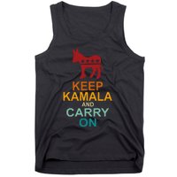 Keep Kamala And Carry On Vintage Design Tank Top