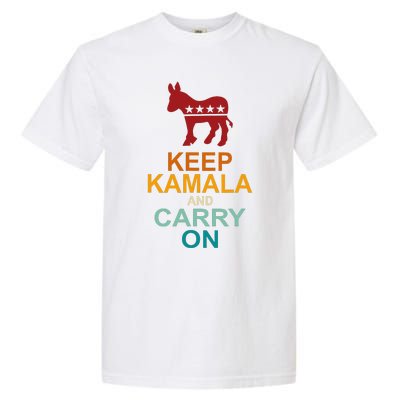 Keep Kamala And Carry On Vintage Design Garment-Dyed Heavyweight T-Shirt