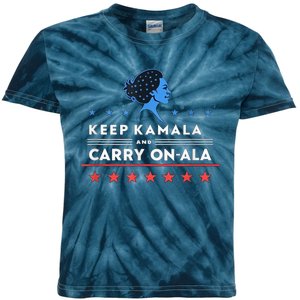 Keep Kamala And Carry Onala Usa President Kids Tie-Dye T-Shirt