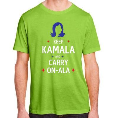 Keep Kamala And Carry On A La Kamala Harris 2024 Gift Adult ChromaSoft Performance T-Shirt