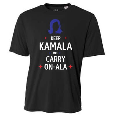 Keep Kamala And Carry On A La Kamala Harris 2024 Gift Cooling Performance Crew T-Shirt