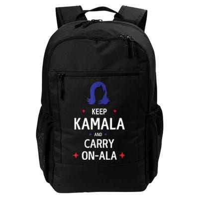 Keep Kamala And Carry On A La Kamala Harris 2024 Gift Daily Commute Backpack