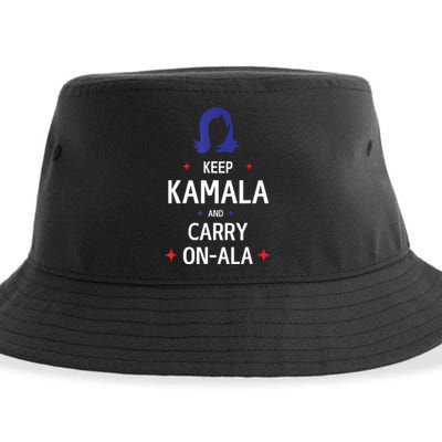 Keep Kamala And Carry On A La Kamala Harris 2024 Gift Sustainable Bucket Hat