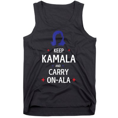 Keep Kamala And Carry On A La Kamala Harris 2024 Gift Tank Top