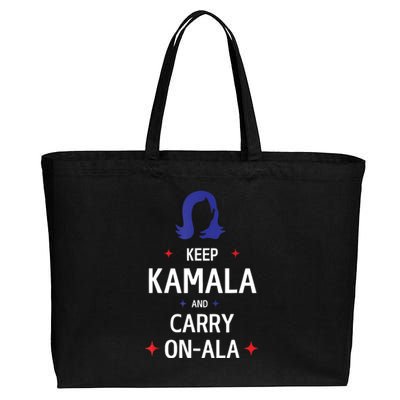 Keep Kamala And Carry On A La Kamala Harris 2024 Gift Cotton Canvas Jumbo Tote