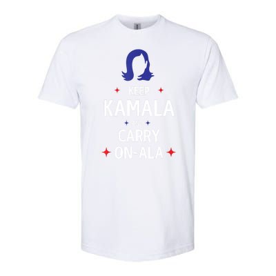 Keep Kamala And Carry On A La Kamala Harris 2024 Gift Softstyle CVC T-Shirt