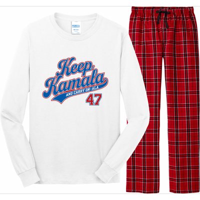 Keep Kamala And Carry On A La Long Sleeve Pajama Set