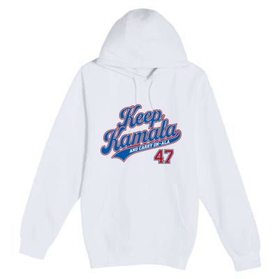 Keep Kamala And Carry On A La Premium Pullover Hoodie