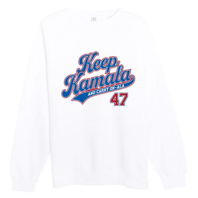 Keep Kamala And Carry On A La Premium Crewneck Sweatshirt