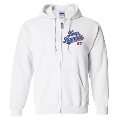 Keep Kamala And Carry On A La Full Zip Hoodie