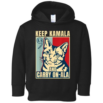Keep Kamala And Carry On A La Toddler Hoodie