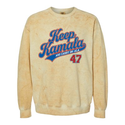 Keep Kamala And Carry On A La Trending Design Colorblast Crewneck Sweatshirt