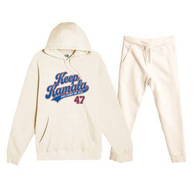 Keep Kamala And Carry On A La Trending Design Premium Hooded Sweatsuit Set