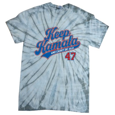 Keep Kamala And Carry On A La Trending Design Tie-Dye T-Shirt